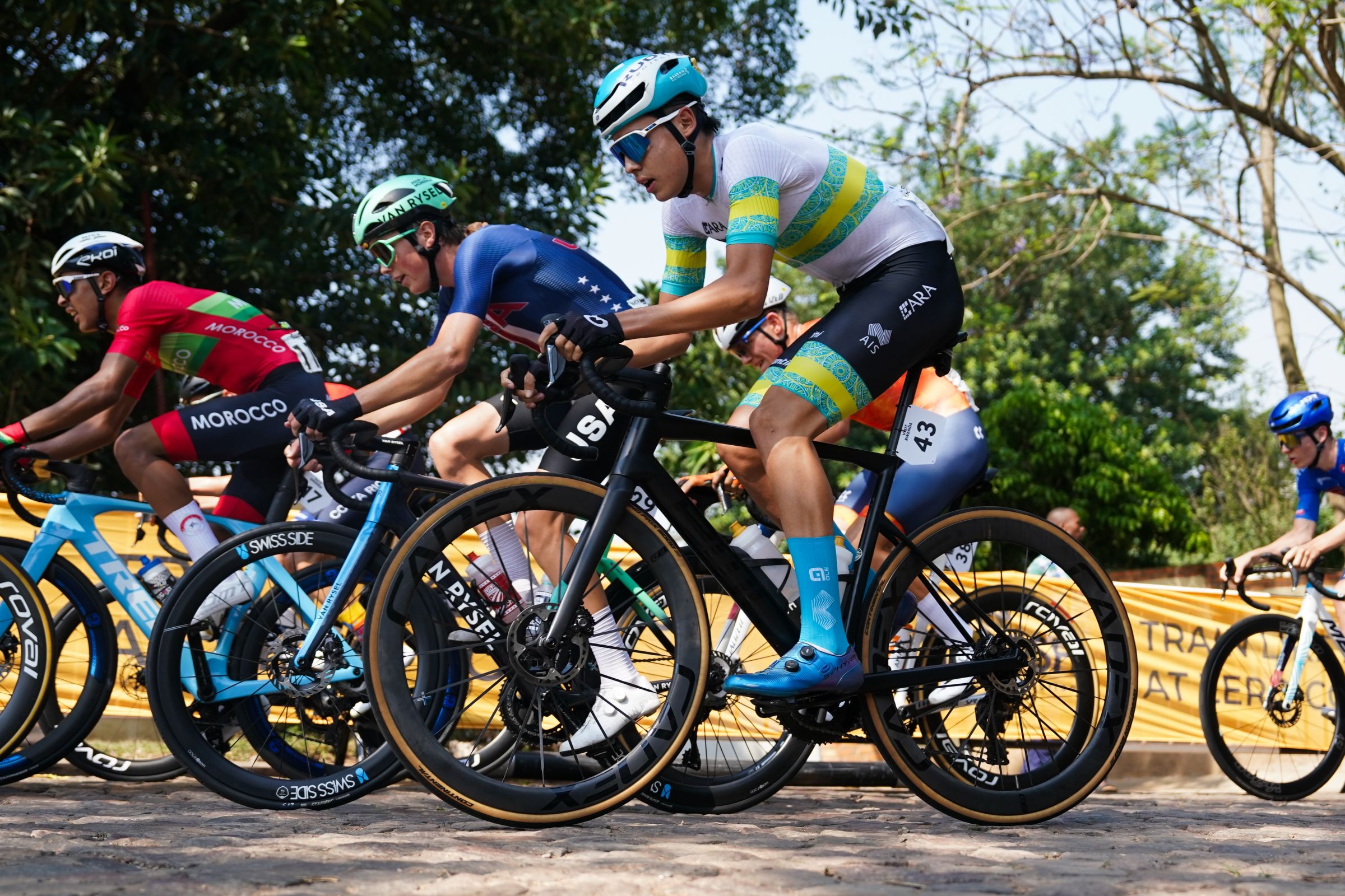 Lucas Stevenson  2025 UCI Road World Championships - Kigali Convention Centre, Kigali, Rwanda - Men Junior Road Race - Australia